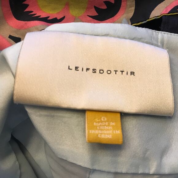 Leifsdottir Anthropologie Lotus Awakening Floral Sleeveless Mini Dress 0 - Picture 10 of 11